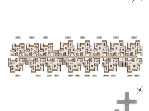 Casagrand Vivacity Tower 1 Ninth Floor Plan Layout