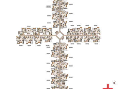 Casagrand Vivacity Tower 2 Third to Fourth Floor Plan