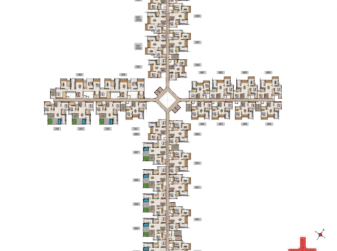 Casagrand Vivacity Tower 2 Eighth Floor Plan