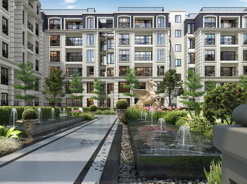 Casagrand Frenchtown Water Fountain View