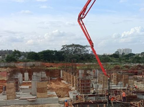 Casagrand Vivacity - Workers and Machinery at Site