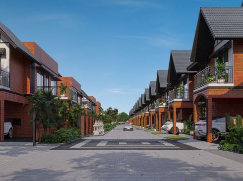 Street Entrance View of Casagrand Selenia