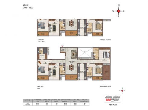 Casagrand Casablanca Unit G02 - 4BHK Ground Floor