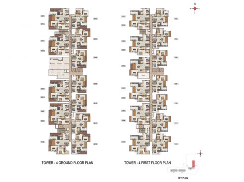 Casagrand Casablanca Tower 4 Ground and First Floor Plan