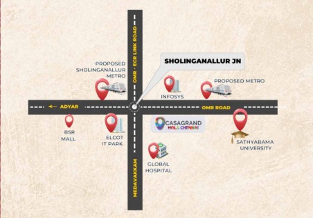 Casagrand Hola Chennai Connectivity